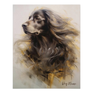 Cocker Spaniel Dog in the wind 005 - Yacobsen Dero Poster
