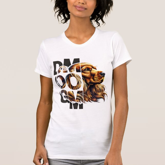 Cocker Spaniel Dog Mum - Elegant & Loving Companio T-Shirt (Front)