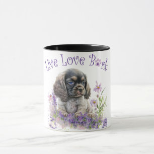 Cocker Spaniel Dog Mum Floral Mug
