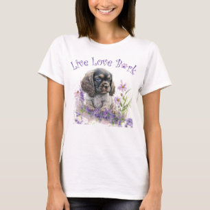 Cocker Spaniel Dog Mum Floral T-Shirt