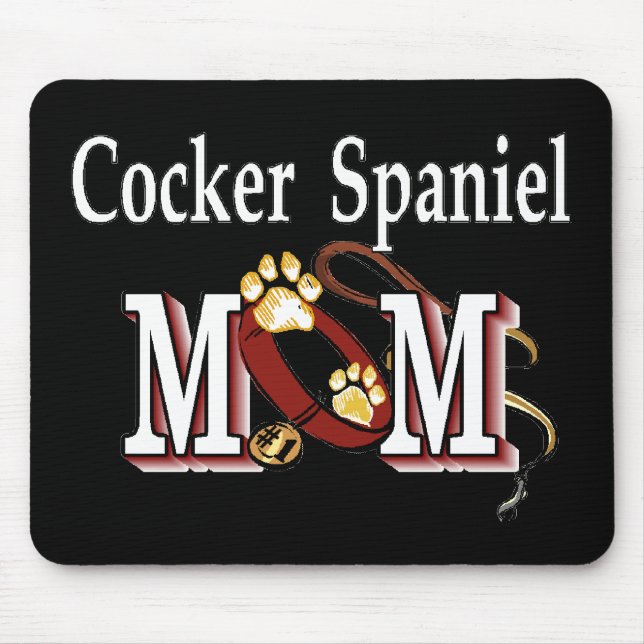 Cocker Spaniel Dog Mum Gifts Mouse Pad (Front)
