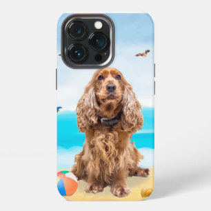 Cocker Spaniel Dog on Beach iPhone 13 Pro Case