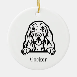 Cocker Spaniel dog ornament