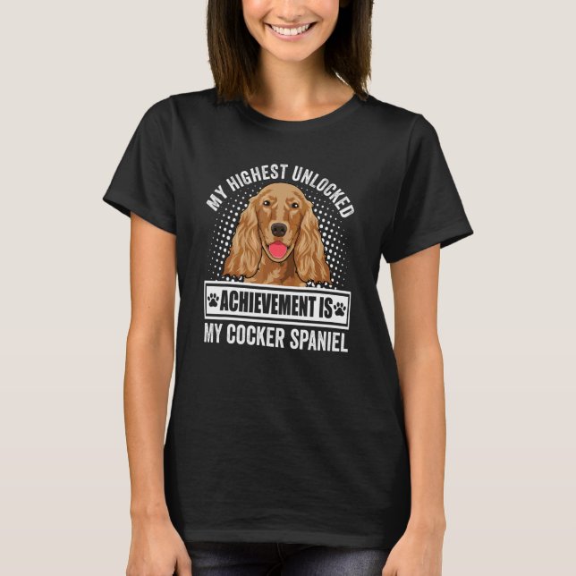 Cocker Spaniel Dog Outfit  Cocker Spaniel T-Shirt (Front)