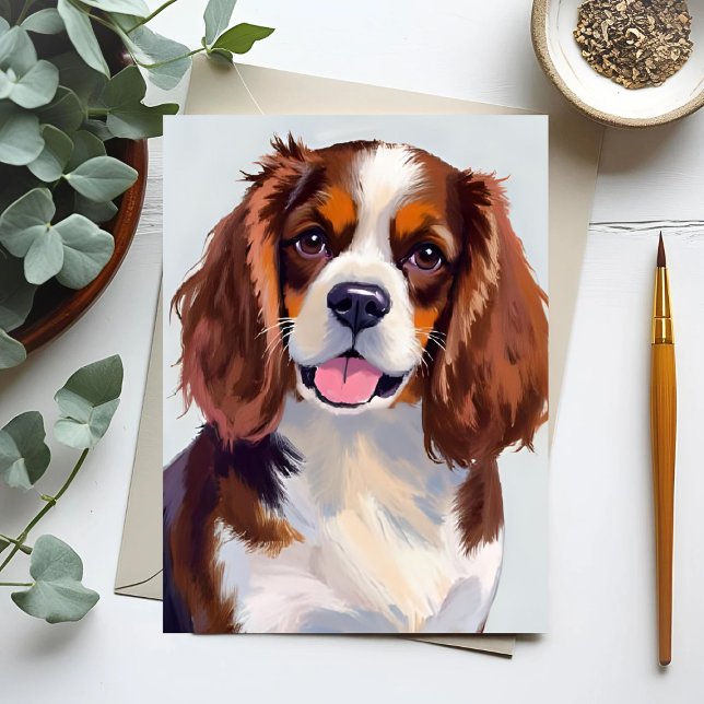 Cocker Spaniel Dog Painting Postcard (Creator Uploaded)