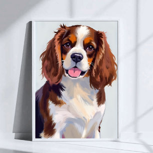Cocker Spaniel Dog Painting Poster