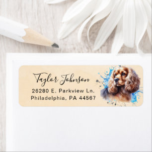 Cocker Spaniel Dog Return Address Label