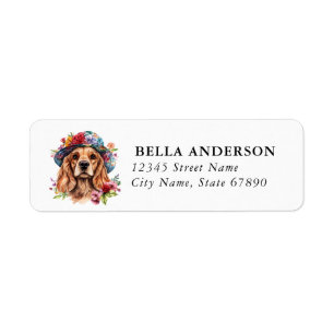Cocker Spaniel Dog Return Address Labels