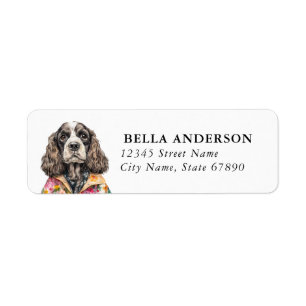 Cocker Spaniel Dog Return Address Labels