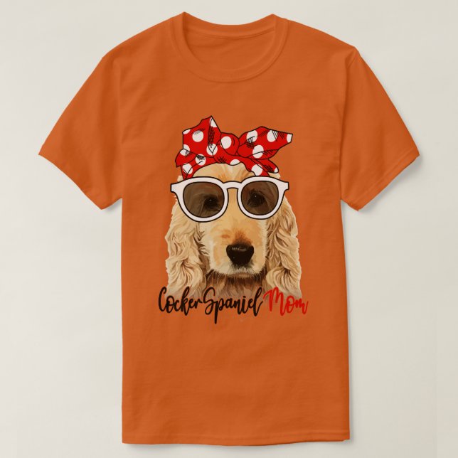 Cocker Spaniel Dog Shirt Cocker Spaniel Mum Bandan (Design Front)