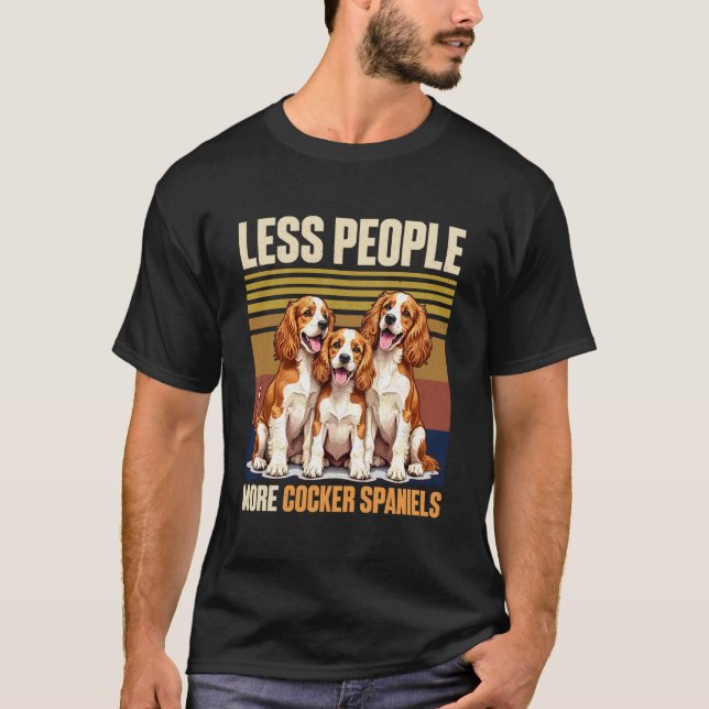 Cocker Spaniel Dog T-Shirt (Front)