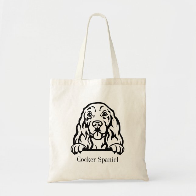 Cocker Spaniel dog Tote Bag (Front)