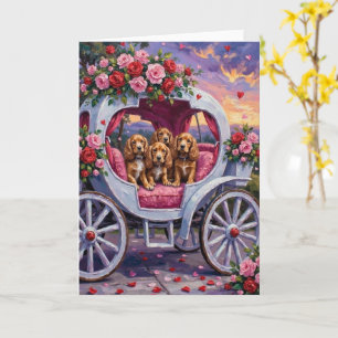 Cocker Spaniel Dog Valentine's Day Card