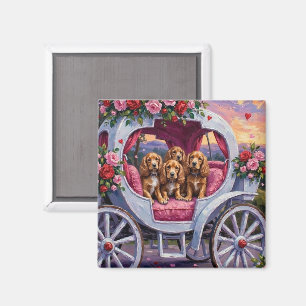 Cocker Spaniel Dog Valentine's Day  Magnet