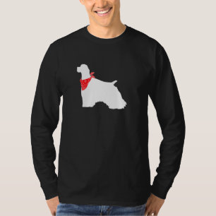 Cocker Spaniel Dog Wearing Red Bandanna T-Shirt