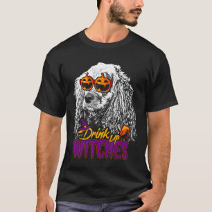 Cocker Spaniel Drink Up Witches Funny Halloween T-Shirt