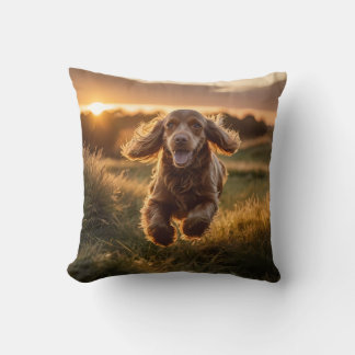 Cocker Spaniel Elegant Throw Pillow