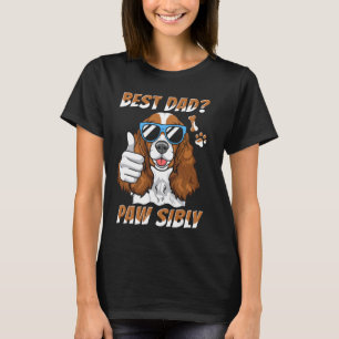 Cocker Spaniel Father Dog Breed - Pet Best Dad Paw T-Shirt