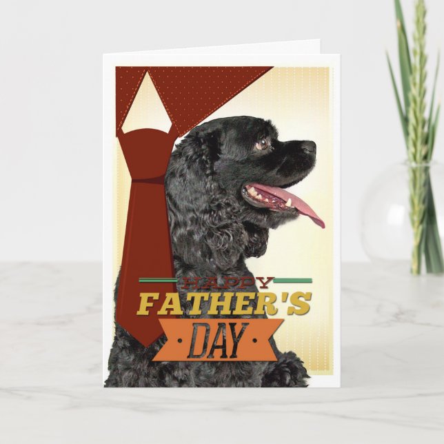 Cocker Spaniel Father's Day Card (Front)