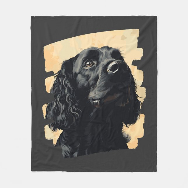 Cocker Spaniel  Fleece Blanket (Front)