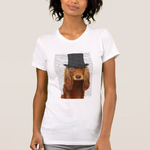 Cocker Spaniel, Formal Hound and Hat T-Shirt