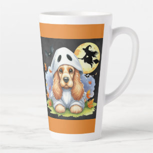 Cocker Spaniel Ghost Halloween Latte Mug
