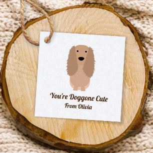 Cocker Spaniel Gift Tag, Dog Party Favour Tags