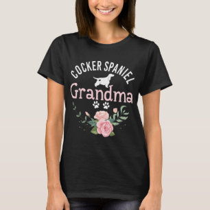 Cocker Spaniel Grandma Cute Dog Lover Christmas T-Shirt