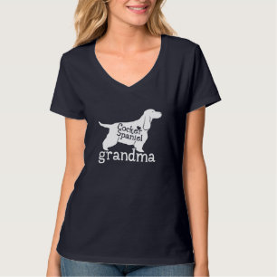 Cocker Spaniel Grandma Gifts Cute Grandma Dog Love T-Shirt