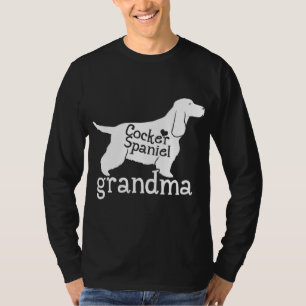 Cocker Spaniel Grandma Gifts Cute Grandma Dog Love T-Shirt