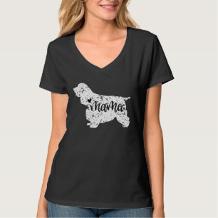 Cocker Spaniel Graphic Paw  for Mum T-Shirt