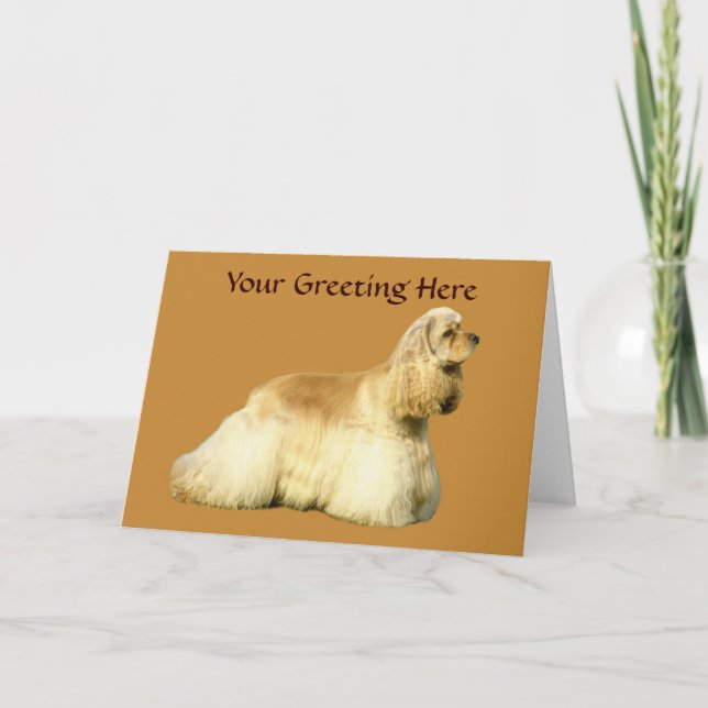 Cocker Spaniel Greeting Card (Front)