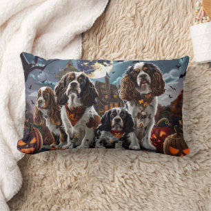 Cocker Spaniel Halloween Spooky Lumbar Cushion
