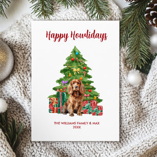Cocker Spaniel Happy Howlidays Card