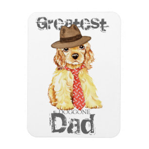 Cocker Spaniel Heart Dad Magnet