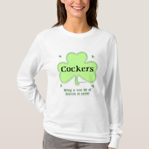Cocker Spaniel Heaven; St. Patrick's day Cocker  T-Shirt