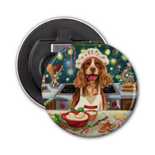 Cocker Spaniel Holiday Baking: Festive Christmas Bottle Opener