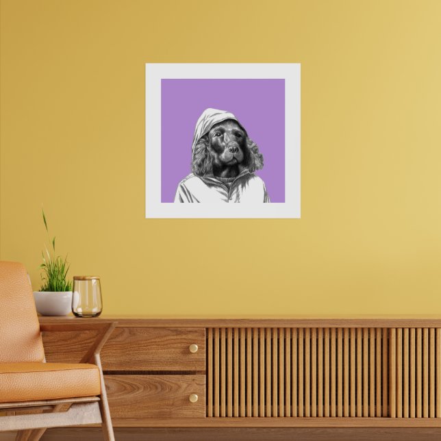 Cocker Spaniel in Rain Coat (Sumire) Poster (Living Room 2)