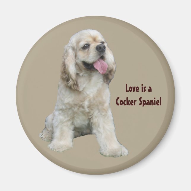 Cocker Spaniel Irresistible Magnet (Front)