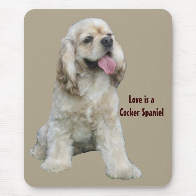 Cocker Spaniel Irresistible Mousepad (Front)