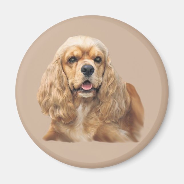 Cocker Spaniel Just Adorable Magnet (Front)