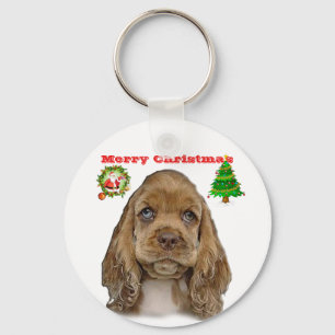 Cocker spaniel key ring