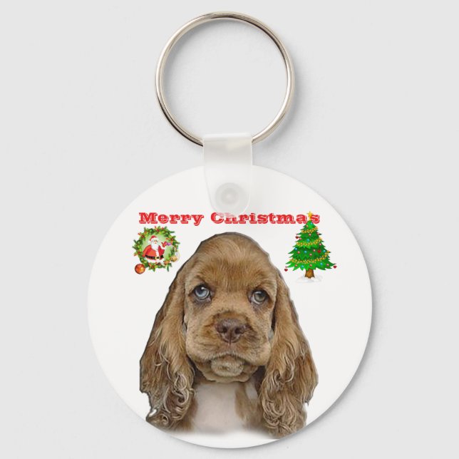 Cocker spaniel key ring (Front)