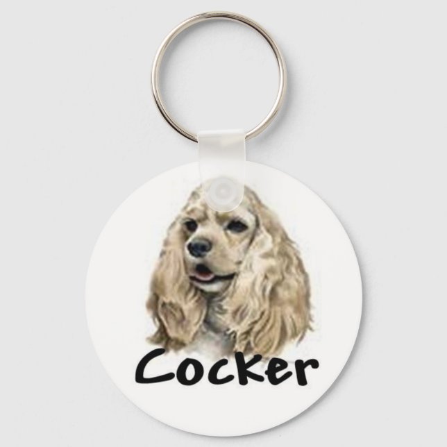 Cocker Spaniel Key Ring (Front)