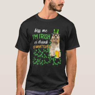 Cocker Spaniel Kiss Me I'm Irish Or Drunk Or Whate T-Shirt