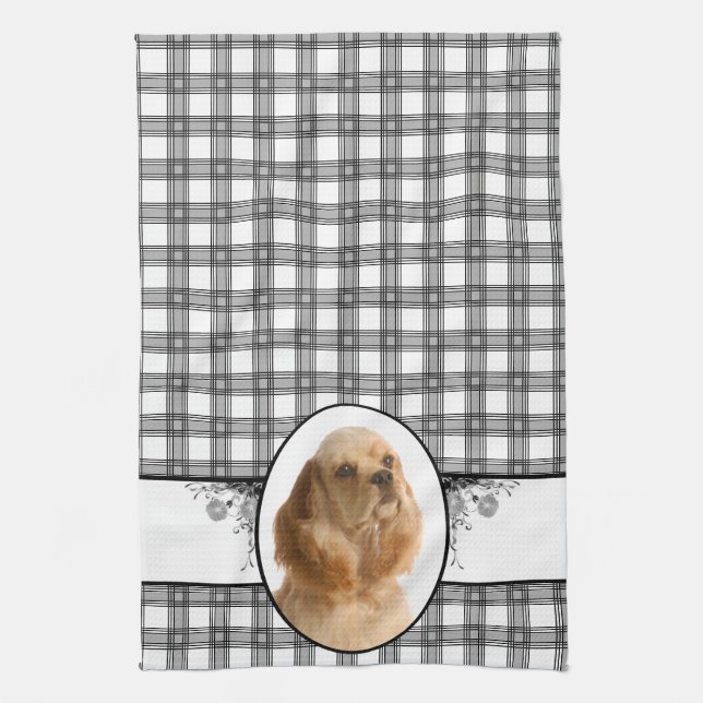 Cocker Spaniel Kitchen Towel (Vertical)