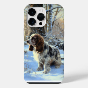 Cocker Spaniel Let It Snow Christmas iPhone 14 Pro Max Case