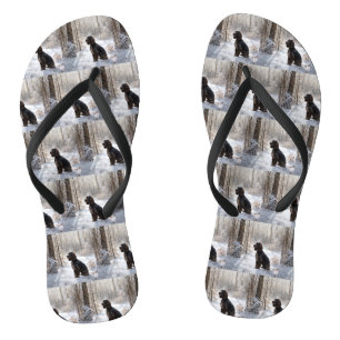 Cocker Spaniel Let It Snow Christmas  Jandals