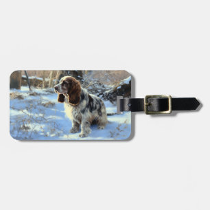 Cocker Spaniel Let It Snow Christmas  Luggage Tag