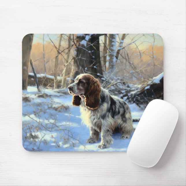 Cocker Spaniel Let It Snow Christmas  Mouse Pad (With Mouse)